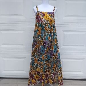 Natural Life Colorful Floral Dress NWT